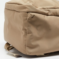 Coach Beige/Brown Leather and Nylon Backpack