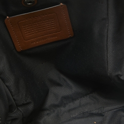 Coach Black/Brown Leather and Suede Sling Bag