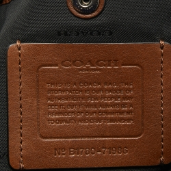 Coach Black/Brown Leather and Suede Sling Bag
