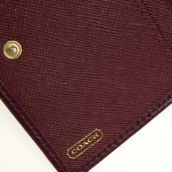 Pre Owned Coach Madison Op Art Sateen Small Wallet