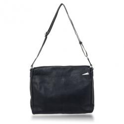 Coach Black Heritage Web Leather Messenger