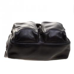 Coach Black Leather Backpack