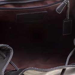 Coach Black Leather Backpack