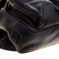 Coach Black Leather Backpack