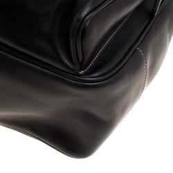 Coach Black Leather Backpack