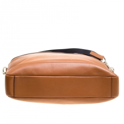 Coach Brown Leather Single Zip Top Briefcase