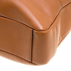 Coach Brown Leather Single Zip Top Briefcase
