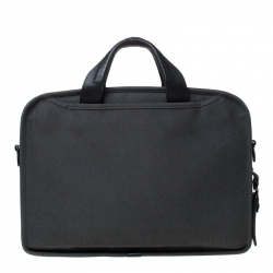 Pre Owned Tumi Grey/Black Fabric Expandable Laptop Briefcase