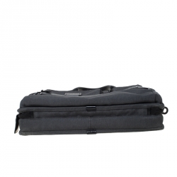 Pre Owned Tumi Grey/Black Fabric Expandable Laptop Briefcase