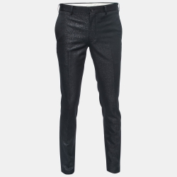 Comme des Garcons Black Shiny Crepe Trousers M