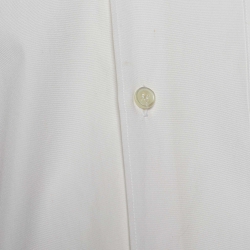 Comme des Garcons White Poplin Distressed Sleeve Shirt S