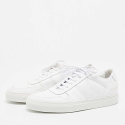 Common Projects White Leather Achilles Low Top Sneakers Size 42
