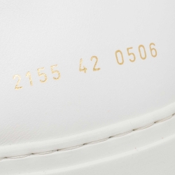 Common Projects White Leather Achilles Low Top Sneakers Size 42