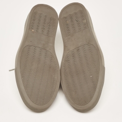 Pre Owned Common Projects Grey Nubuck Leather Achilles Sneakers Size 41