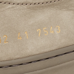 Pre Owned Common Projects Grey Nubuck Leather Achilles Sneakers Size 41