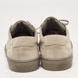 Pre Owned Common Projects Grey Nubuck Leather Achilles Sneakers Size 41
