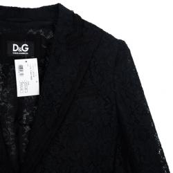 Pre Owned D and G Single Breasted Lace Jacket S