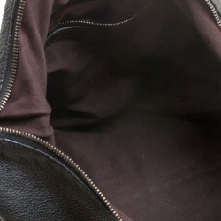 Pre Owned D&G Black Pebbled Leather Messenger Bag