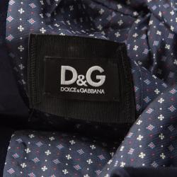 Pre Owned D&G Blue Velvet Tailored Blazer S