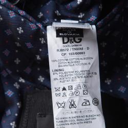Pre Owned D&G Blue Velvet Tailored Blazer S