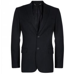 D&G Men's Black Striped Blazer M/L