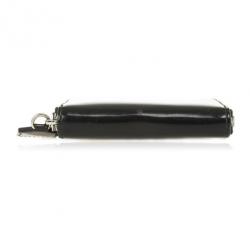 D and G Black Patent Compact Zippy Wallet