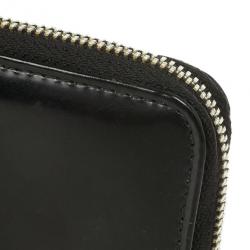 D and G Black Patent Compact Zippy Wallet