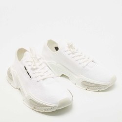 Dolce & Gabbana White Fabric Airmaster Low Top Sneakers Size 45