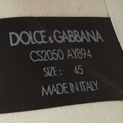 Dolce & Gabbana White Fabric Airmaster Low Top Sneakers Size 45