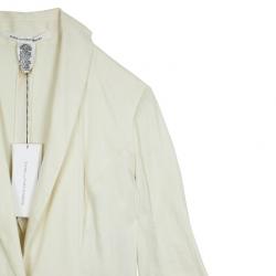Pre Owned Diane Von Furstenberg Offwhite Bianca Jacket S