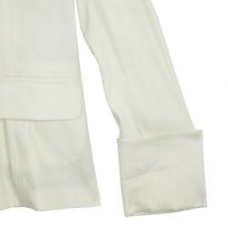 Pre Owned Diane Von Furstenberg Offwhite Bianca Jacket S