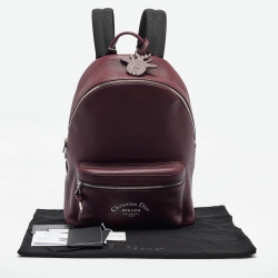 Dior Homme Burgundy Leather Rider Backpack