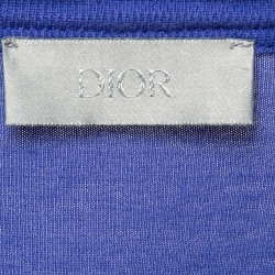Pre Owned Dior Homme Blue CD Embroidered Jersey T-Shirt S
