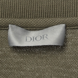 Pre Owned Dior Homme Olive Green Cotton Pique Polo T-Shirt M