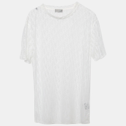 Logo Oblique Jersey Sheer T-Shirt