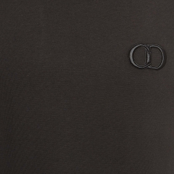 Pre Owned Dior Homme Black CD Embroidered Cotton T-Shirt XS