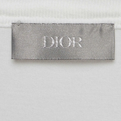 Dior Homme White Cotton Printed Cotton Jersey T-Shirt XXXL