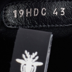 Pre Owned Dior Homme Black/Green Knit Fabric and Neoprene B21 Neo Sneakers Size 43