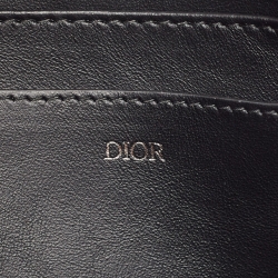 Dior Beige/Black Oblique Canvas and Leather Toiletry Bag