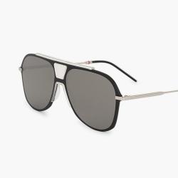 Pre Owned Dior Black Mirrored Aviator Sunglasses