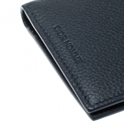 Dior Homme Navy Blue Leather Bi Fold Wallet