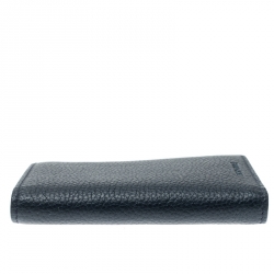 Dior Homme Navy Blue Leather Bi Fold Wallet
