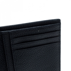 Dior Homme Navy Blue Leather Bi Fold Wallet