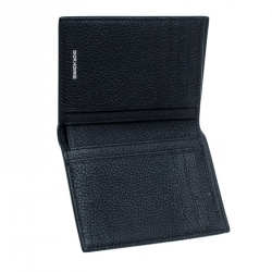 Dior Homme Navy Blue Leather Bi Fold Wallet