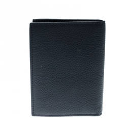 Dior Homme Navy Blue Leather Bi Fold Wallet