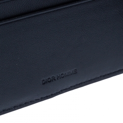 Dior Homme Navy Blue/Black Python Bifold Wallet