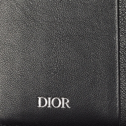 Dior Black Oblique Galaxy Leather Bifold Wallet