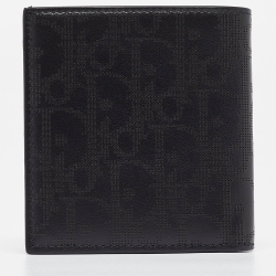 Dior Black Oblique Galaxy Leather Bifold Wallet