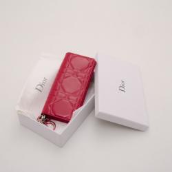 مملوكة مسبقًا Dior Pink Patent Cannage Small Clutch