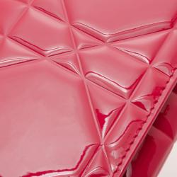 مملوكة مسبقًا Dior Pink Patent Cannage Small Clutch